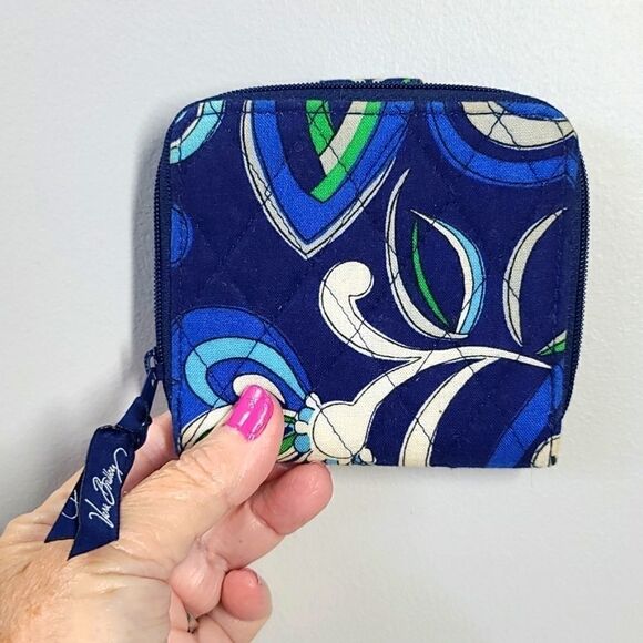 Vera Bradley "Mediterranean Blue" Wallet - Picture 2 of 5